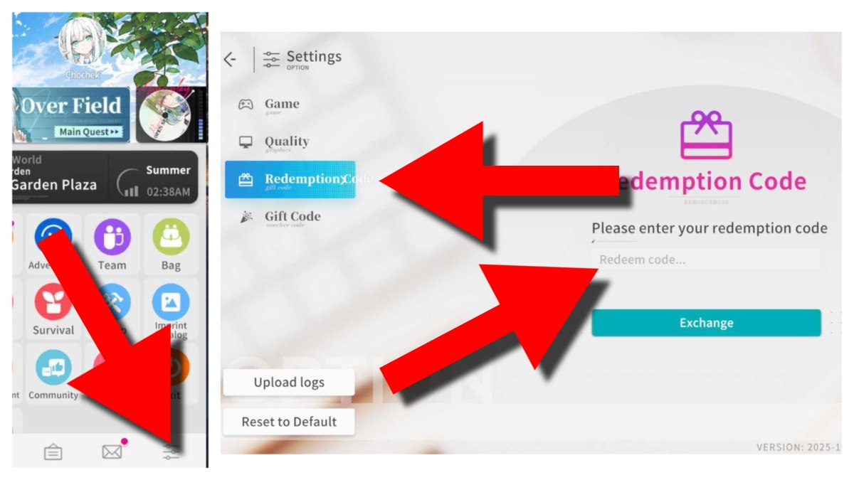 How to redeem OverField codes