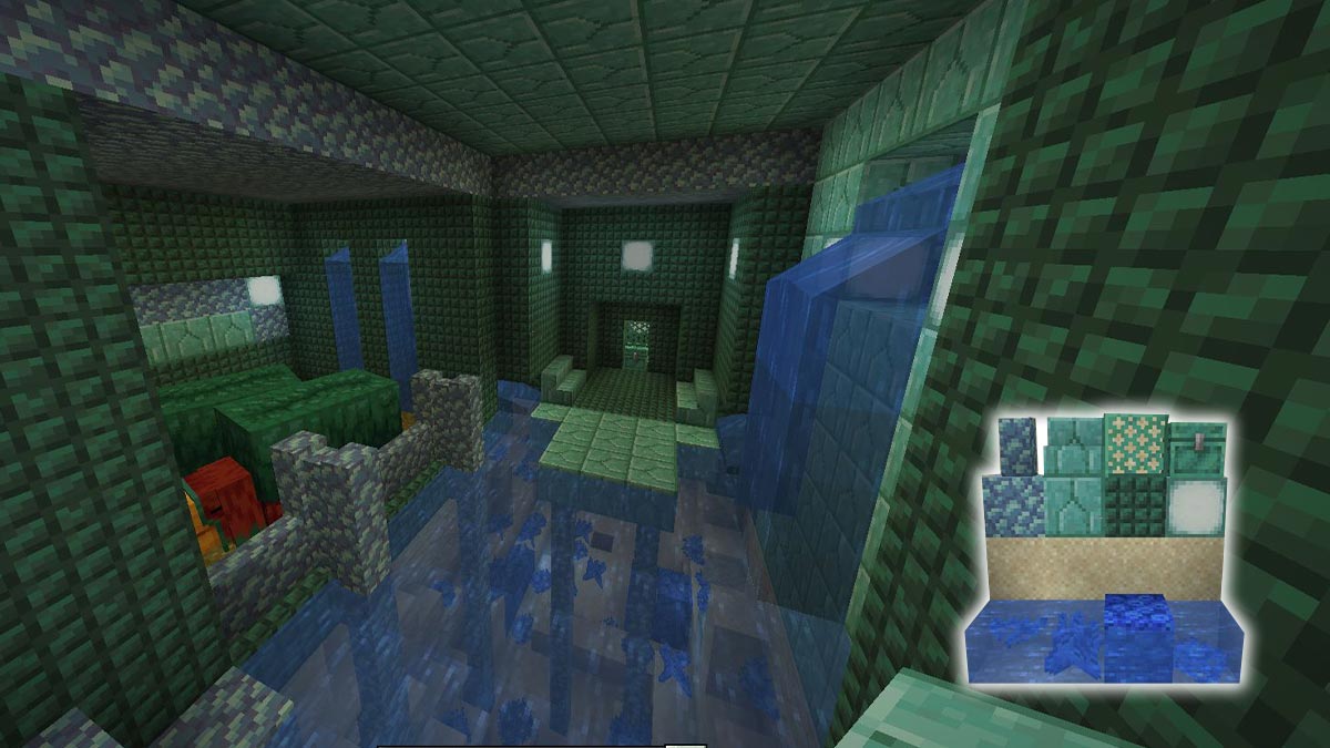 Minecraft Sniffer Enclosure Prismarine Thermae