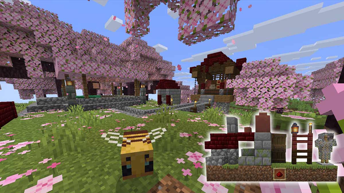 Minecraft Sniffer Enclosure Cherry