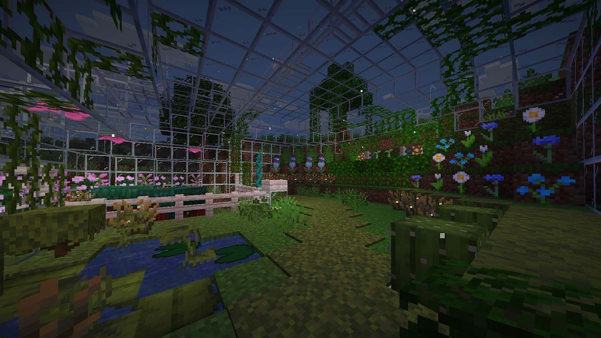 Minecraft Sniffer Enclosure Greenhouse