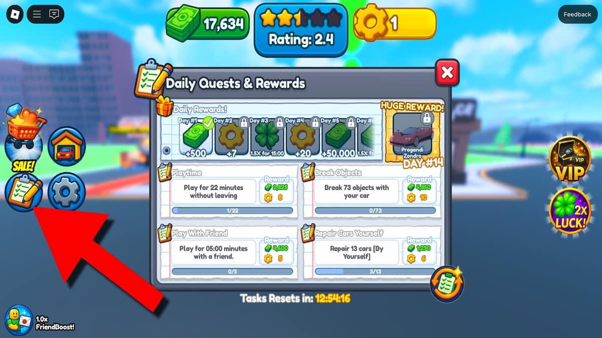 My Car Workshop rewards