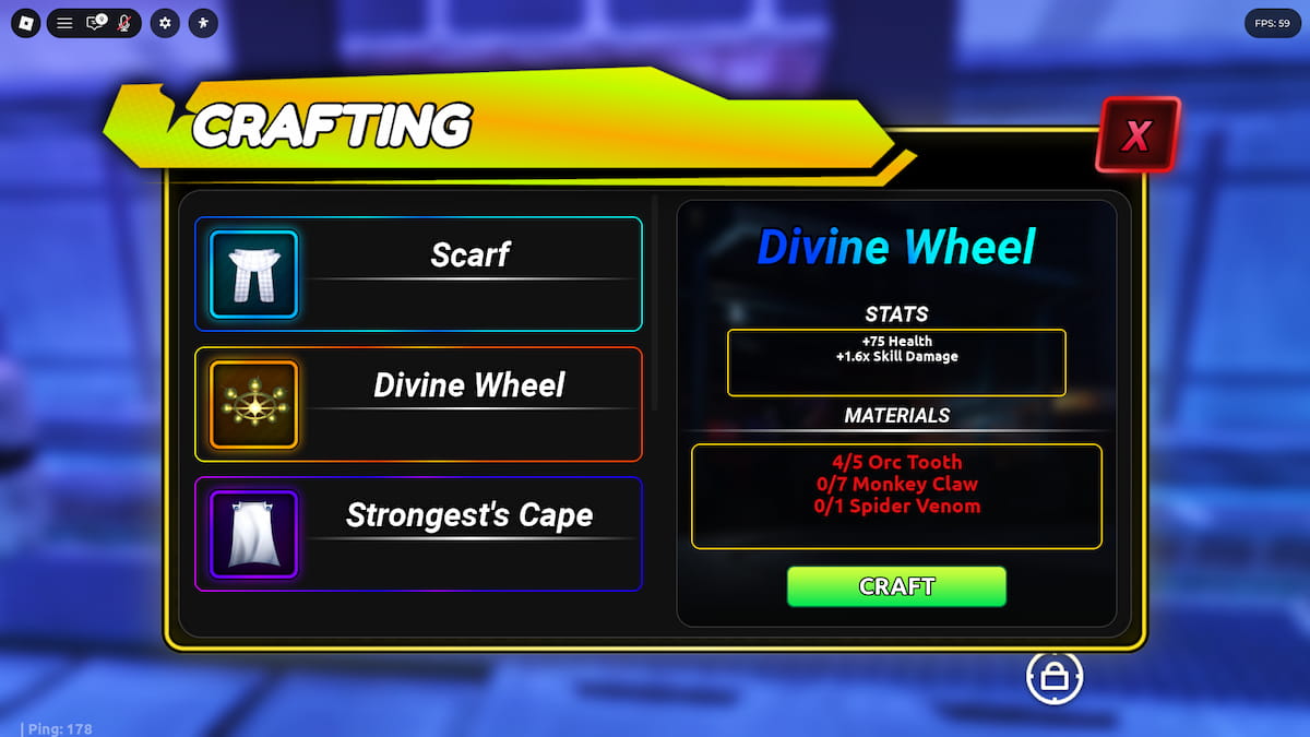 Anime Final Quest Materials