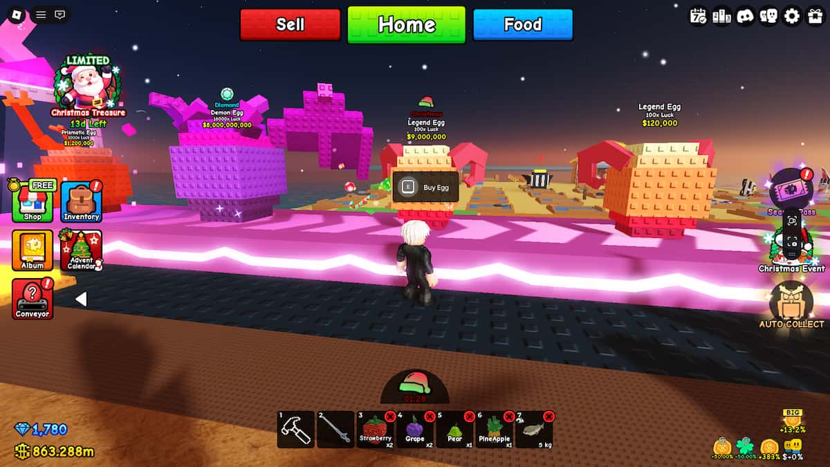 Christmas Eggs in Build a Zoo