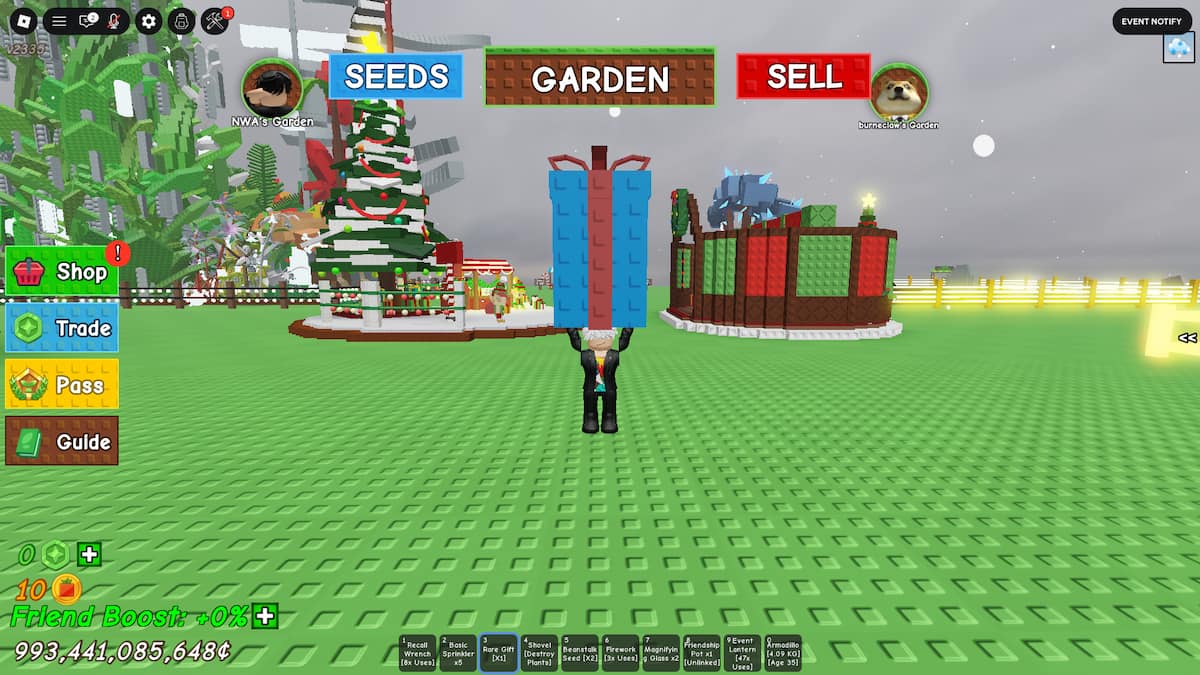 Christmas Gifts in Grow a Garden