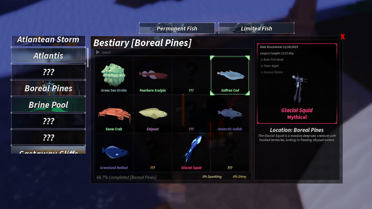 The Boreal Pines Bestiary