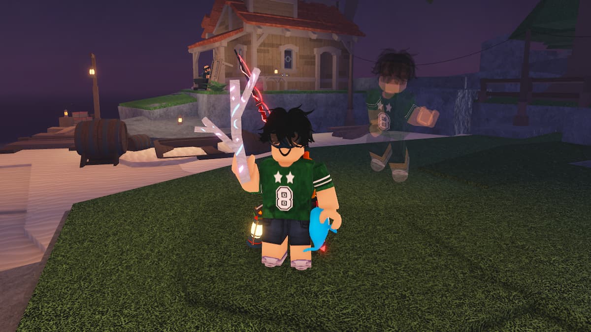 A player holding moonwood