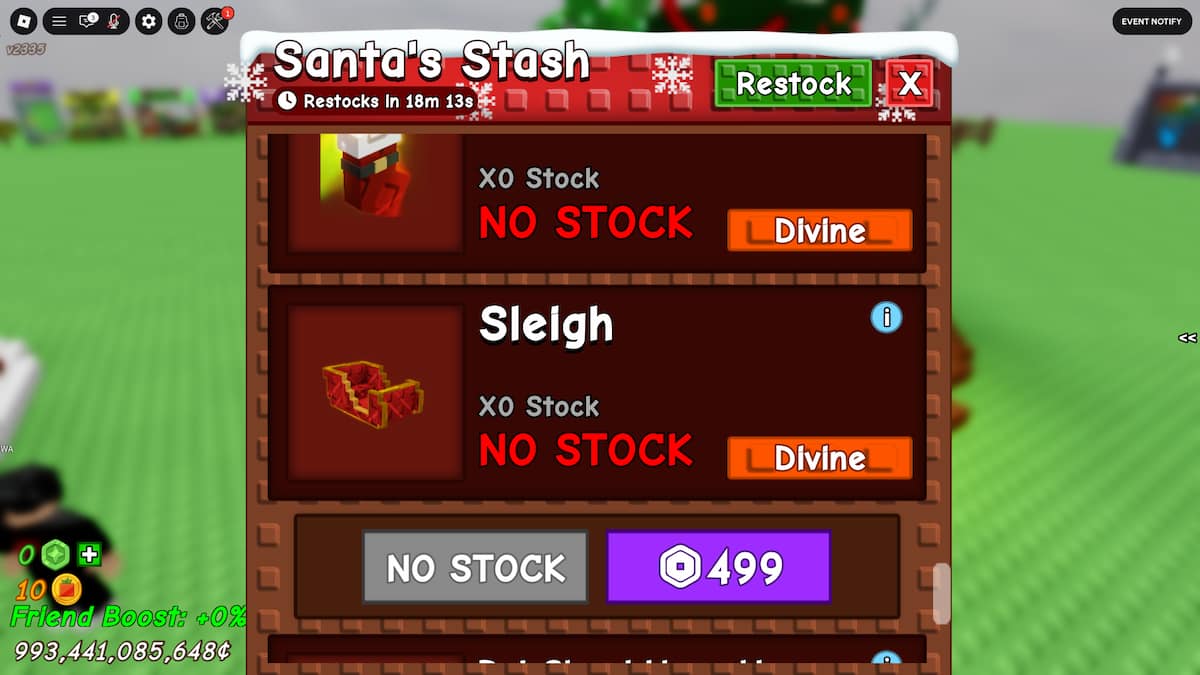 Get Rudholph in Grow a Garden