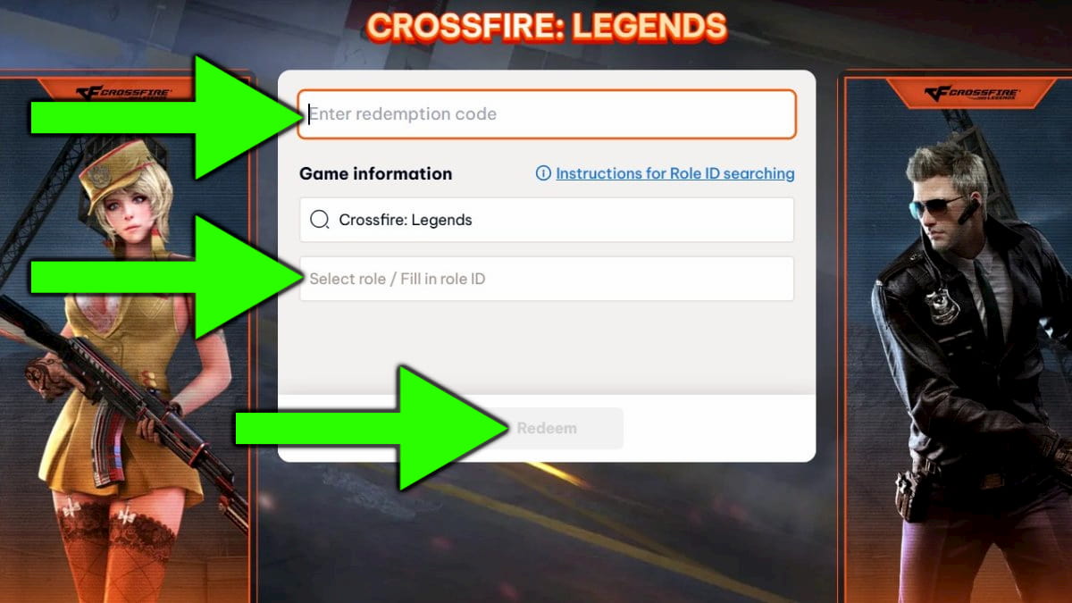 How to redeem Crossfire: Legends codes.