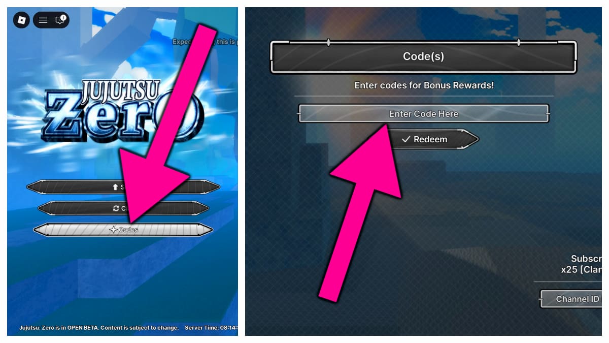 How to redeem Jujutsu: Zero codes.