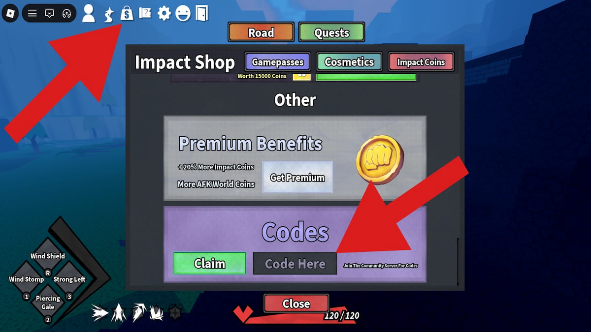 How to redeem Impact Arena codes