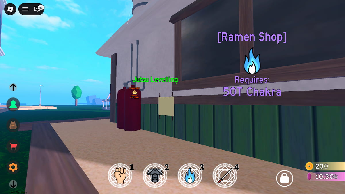 Jutsu Leveling Gacha Locations in Anime Fighting Simulator X