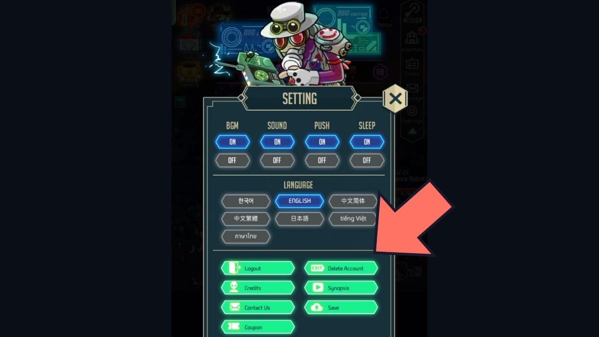 Rerolling in Mechanic War Idle RPG