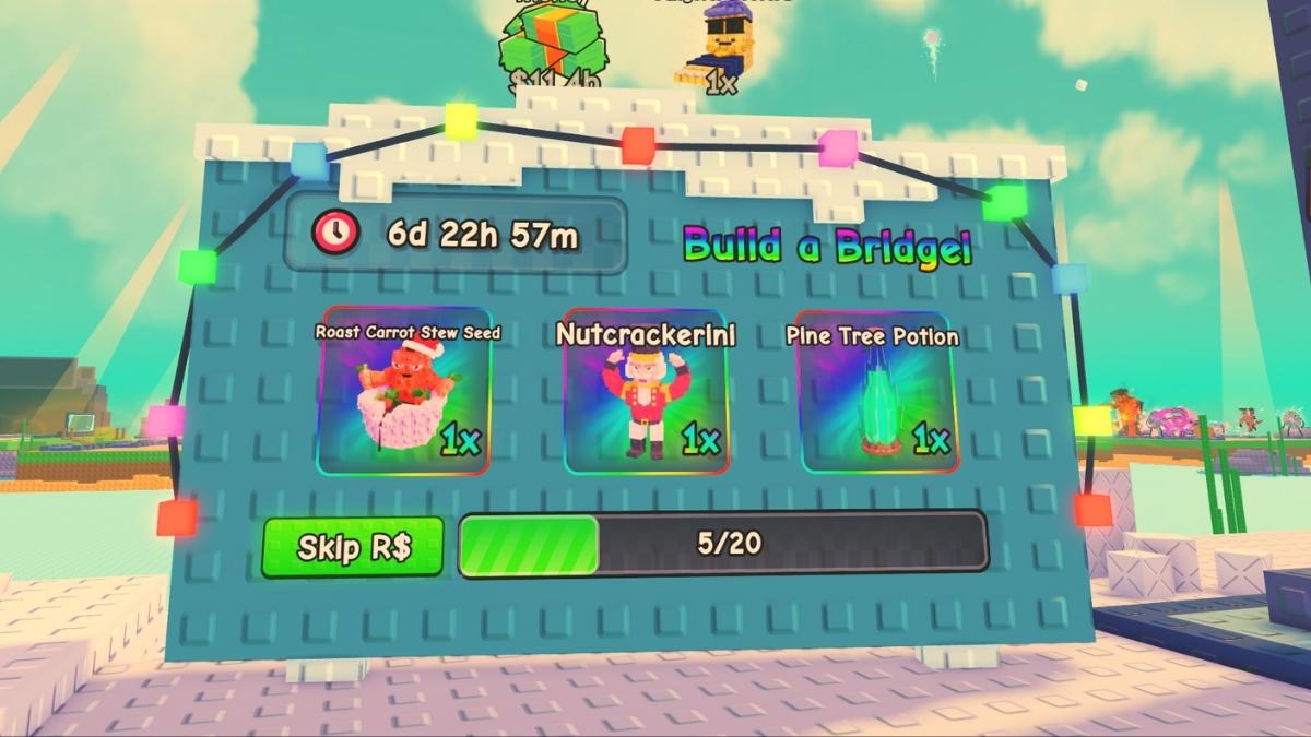 Snowbridge Event Rewards in PLants vs Brainrots