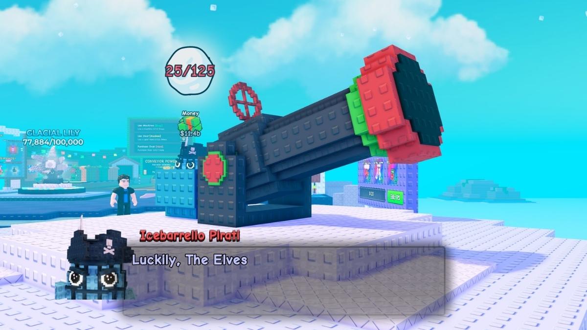 Starting Ice Boss event in Plants Vs Brainrots