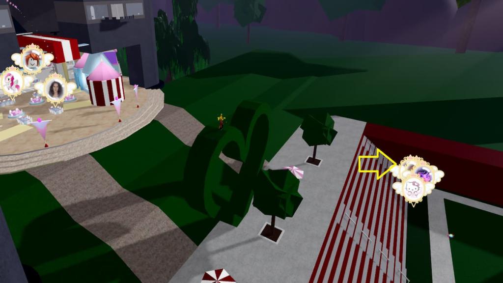 A football field in Roblox