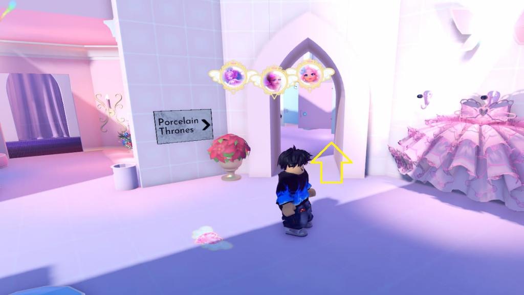 A player near a door