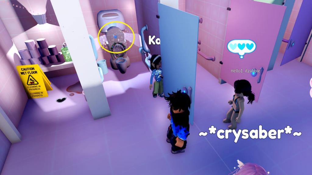 A treasure chest on top of toilet