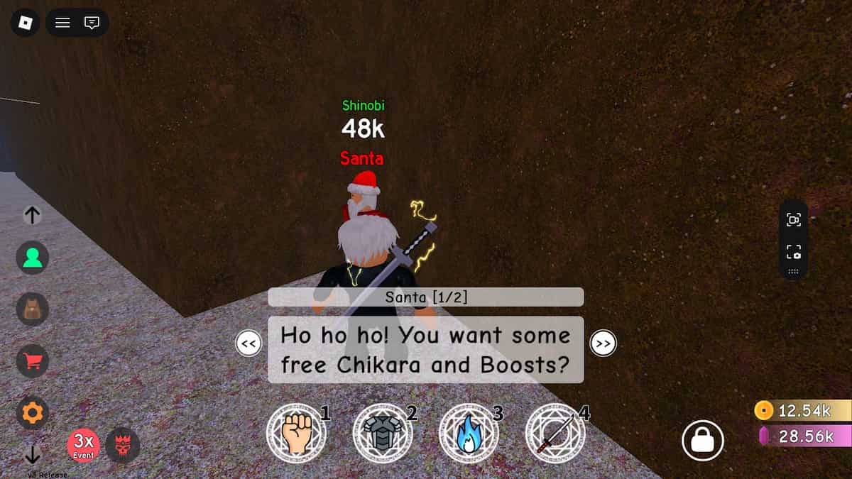 Santa location in Anime Fighting Simulator Endless