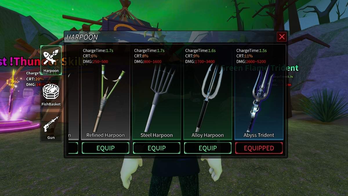 Changing Harpoons in Spear Fishing