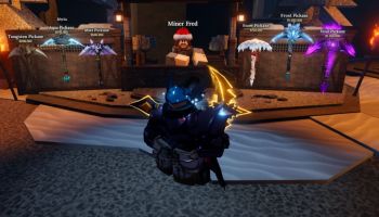 The Forge Island 3 Pickaxes Stats [Frostpire Expanse Winter UPD]