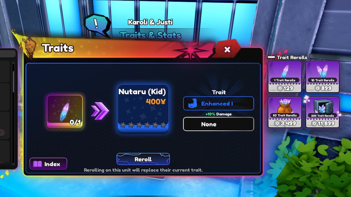 The Trait Reroll Unit