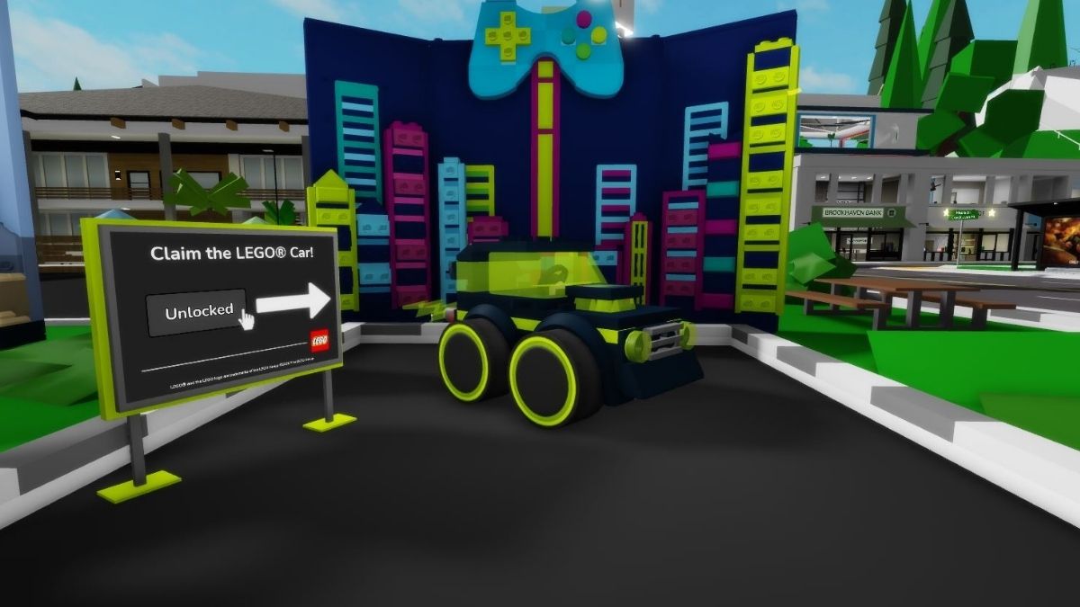 The Gamer Car in Brookhaven RP LEGO Event