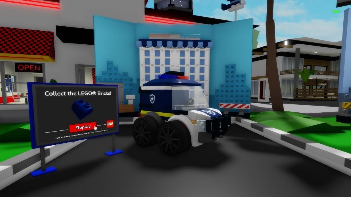 The Police Car in Brookhaven RP LEGO Event
