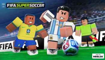 Promo image for FIFA Super Soccer.