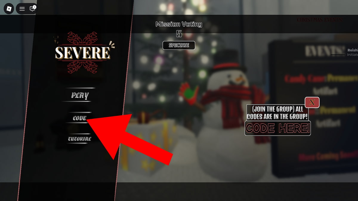How to redeem codes in SEVERE