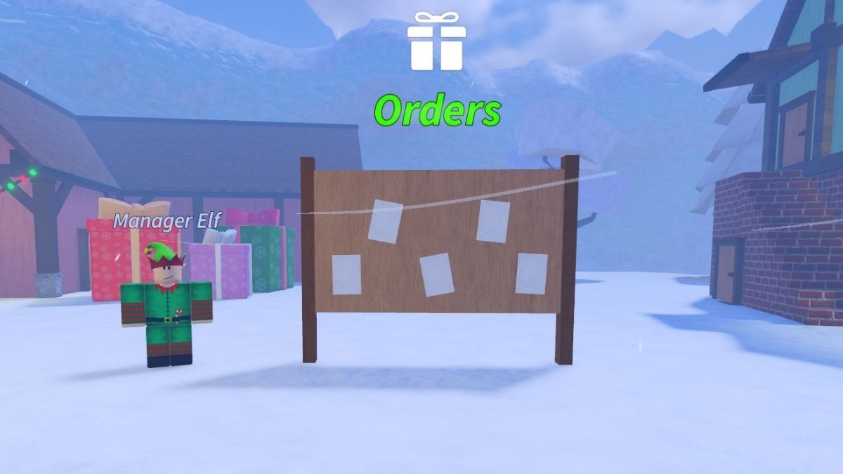 The Toy Order Board for the Prospecting Christmas Event