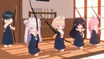 Ayakashi Rise: AFK Demon Hunt promo art.