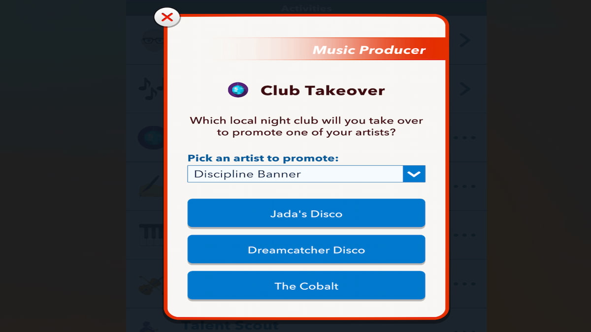 The Club Takeover Option in BitLife
