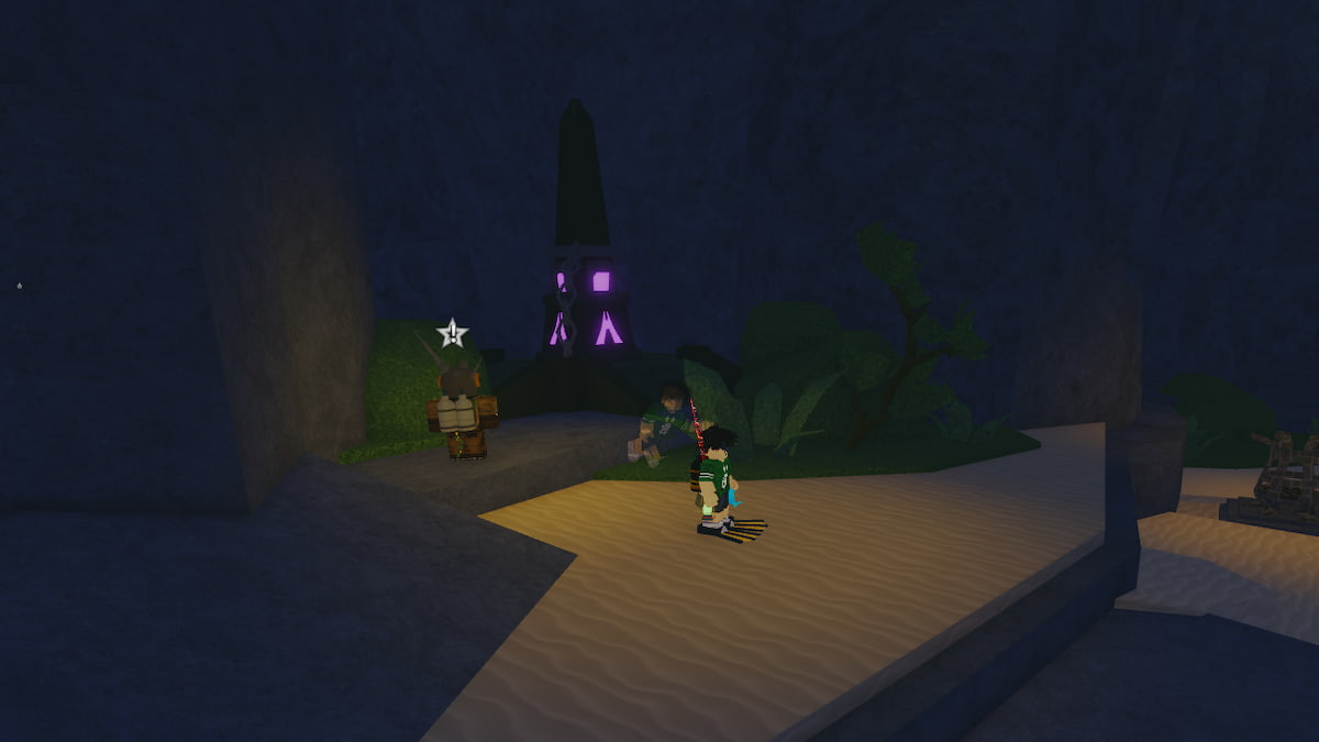 A Purple Obelisk in Fisch