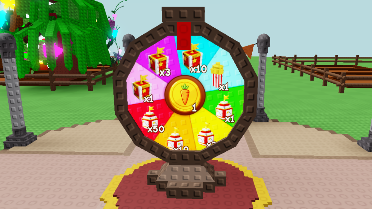Grow a Garden Garden Games Spin Wheel