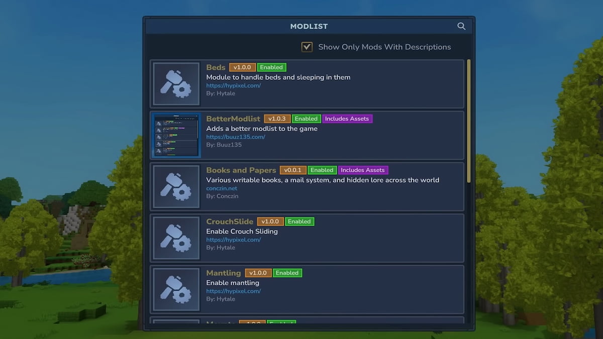The Better Modlist in Hytale