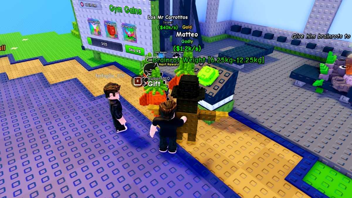 Gym Gains update rewards