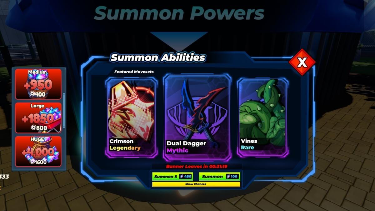 Abilities summon in Solo Hunters