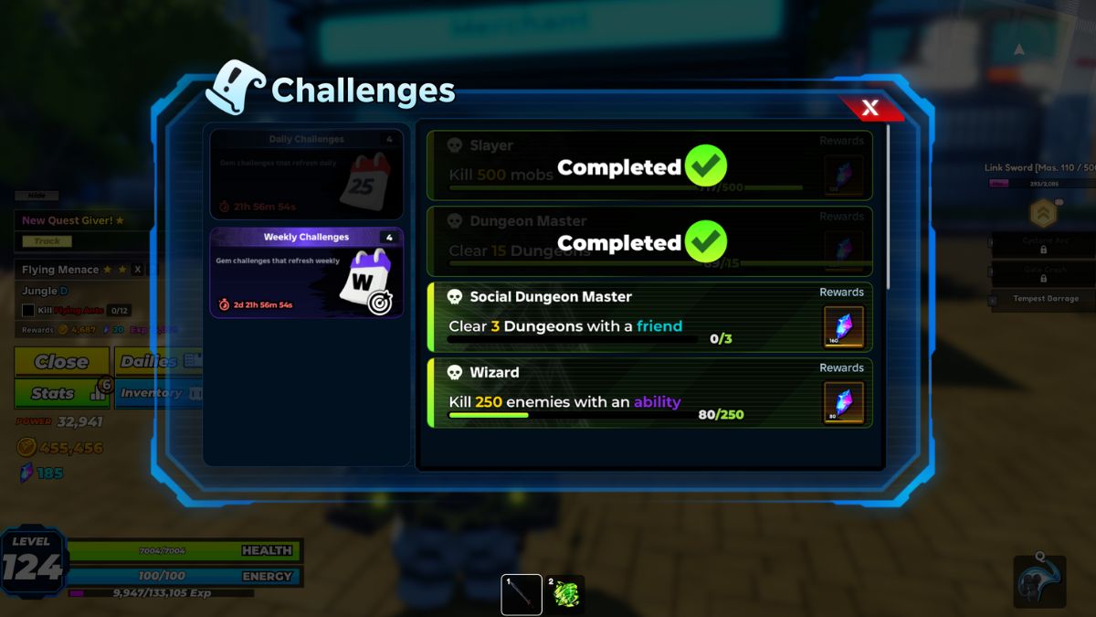 Dailies in Solo Hunters