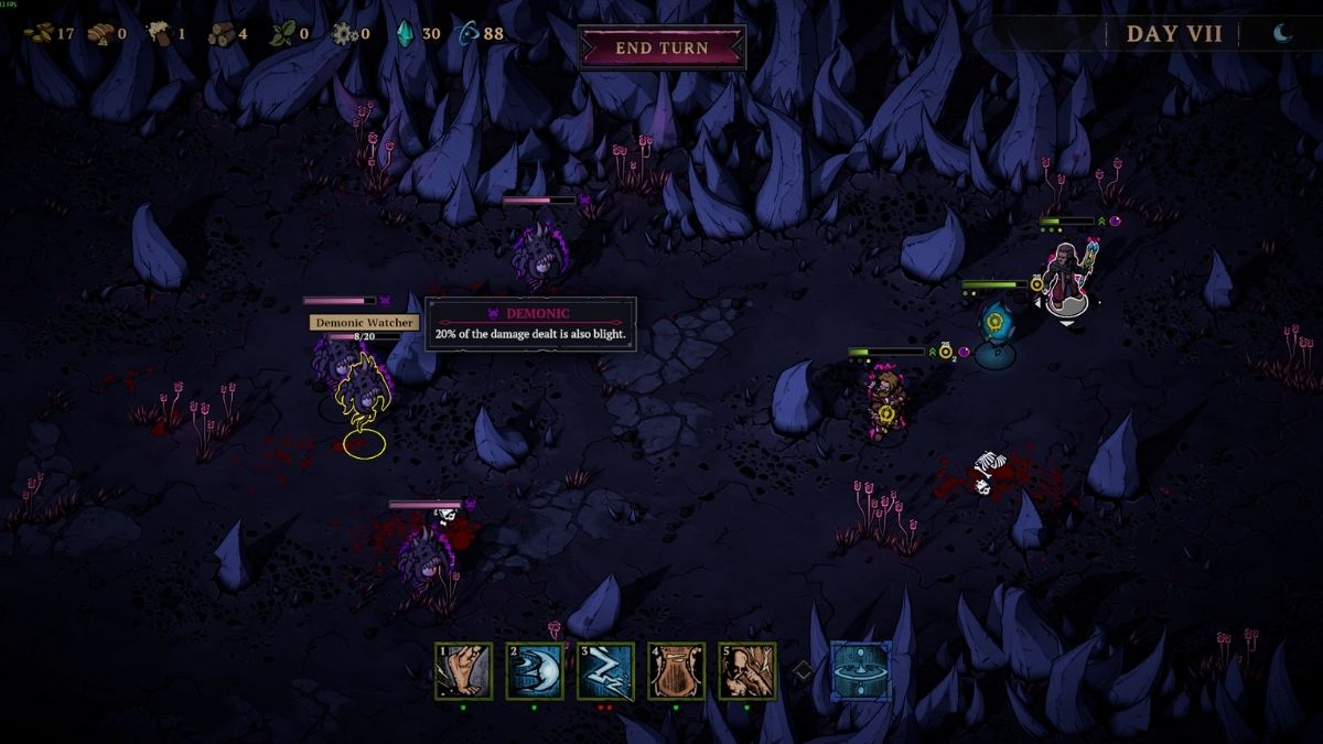 Blightstone turn-based combat