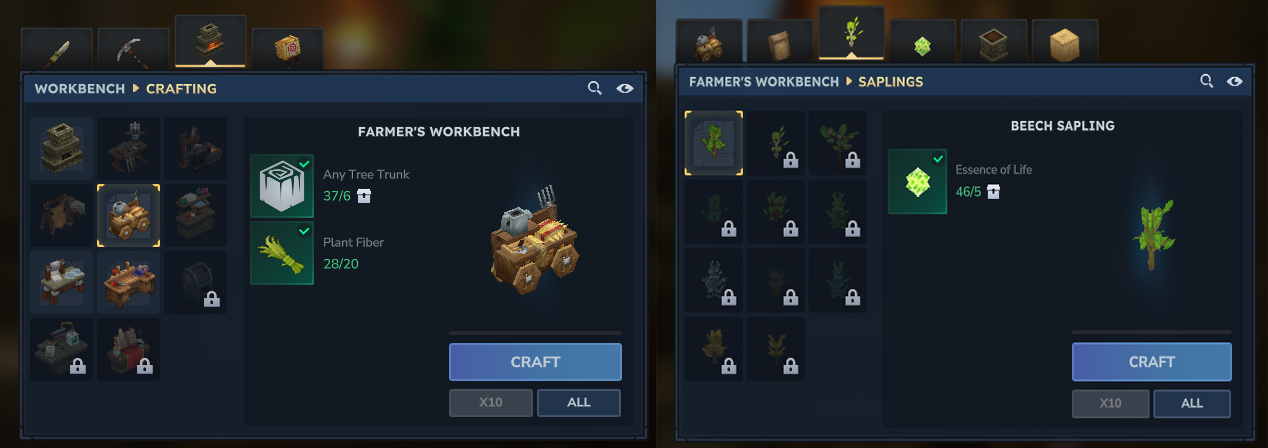 how to get sapling in hytale