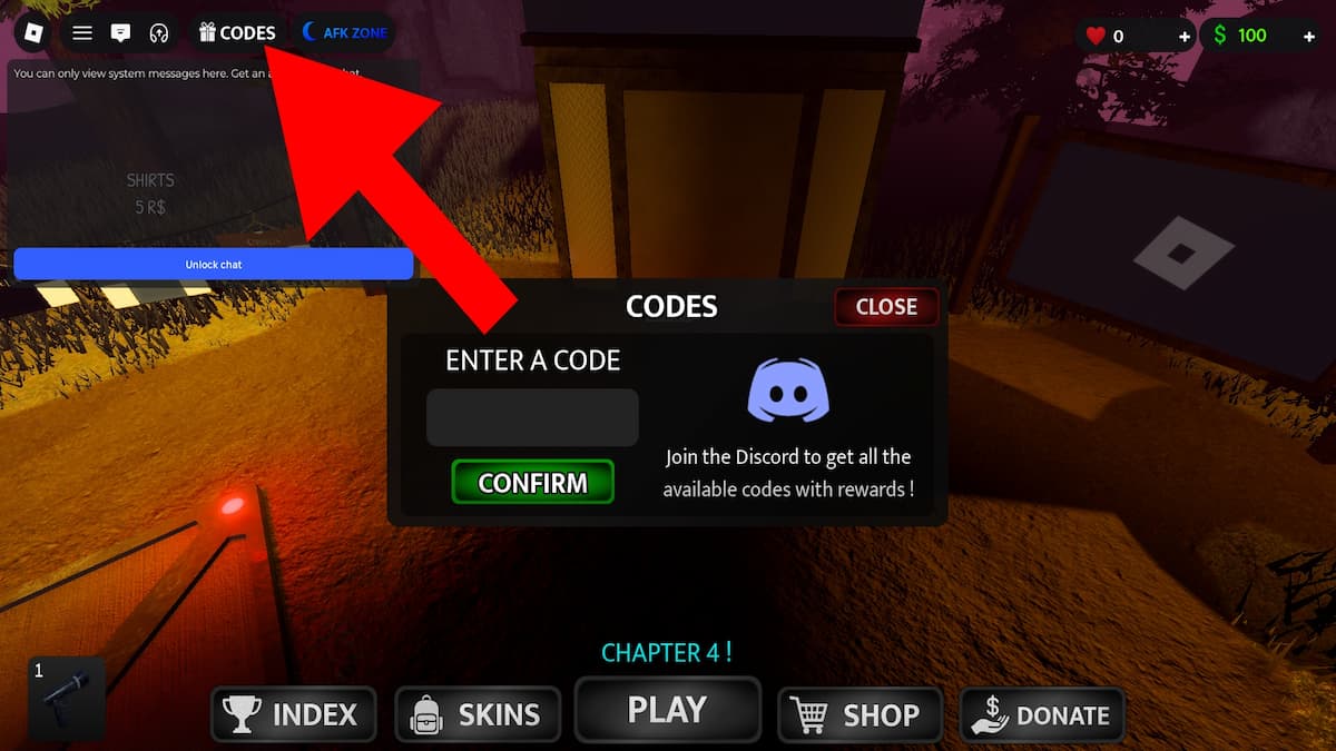 How to redeem codes in Ophelia.
