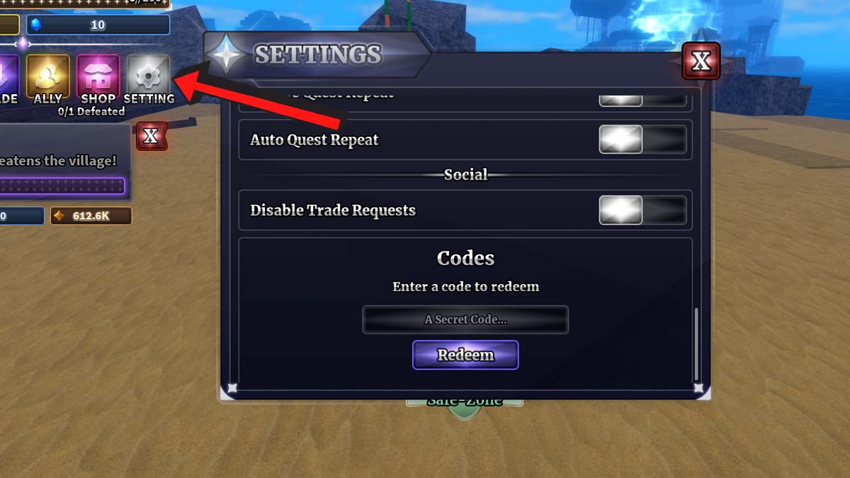 How To Redeem Sailor Piece Codes