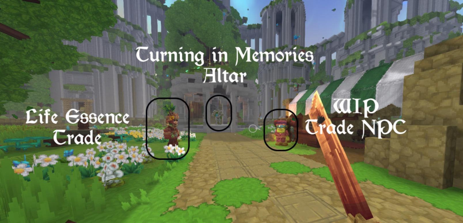 hytale life essence trader and memory altar location