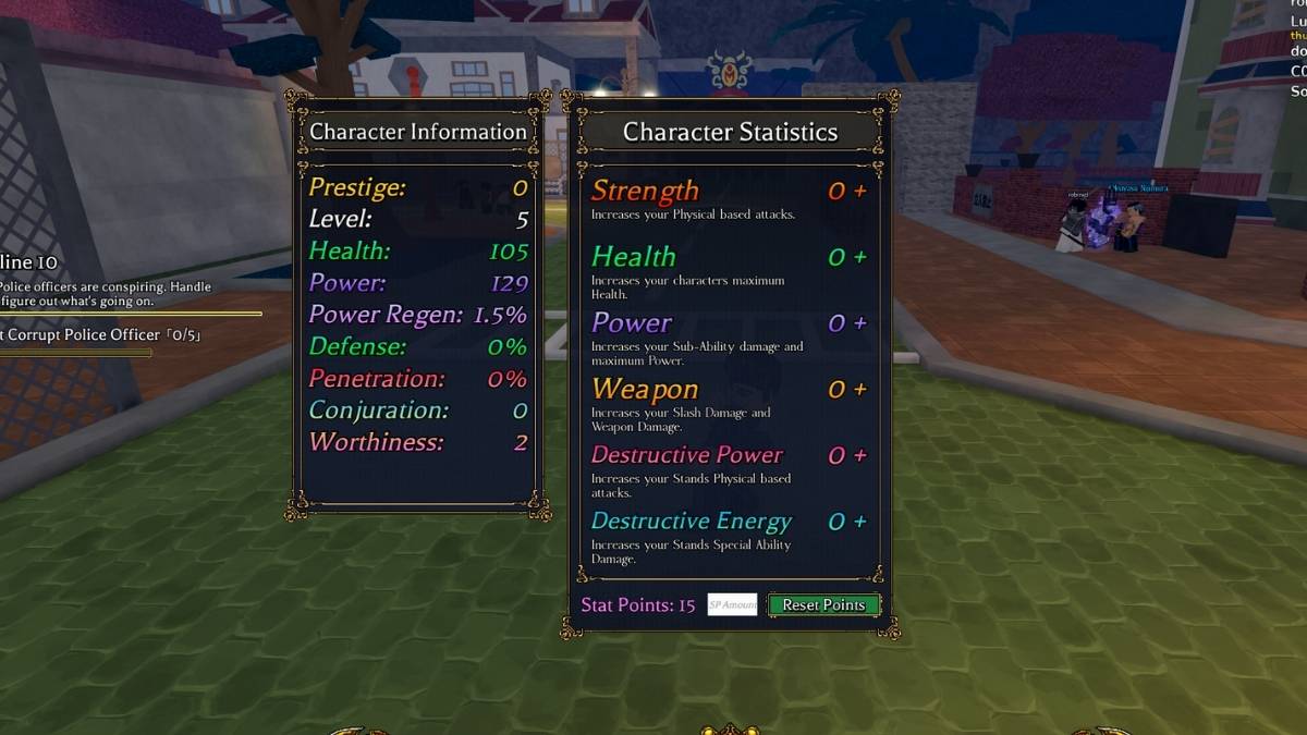 Stats in Bizarre Lineage