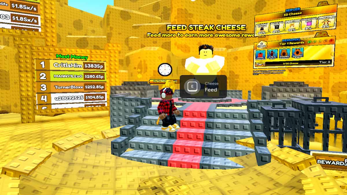 The Cheese Stake NPC in Roblox