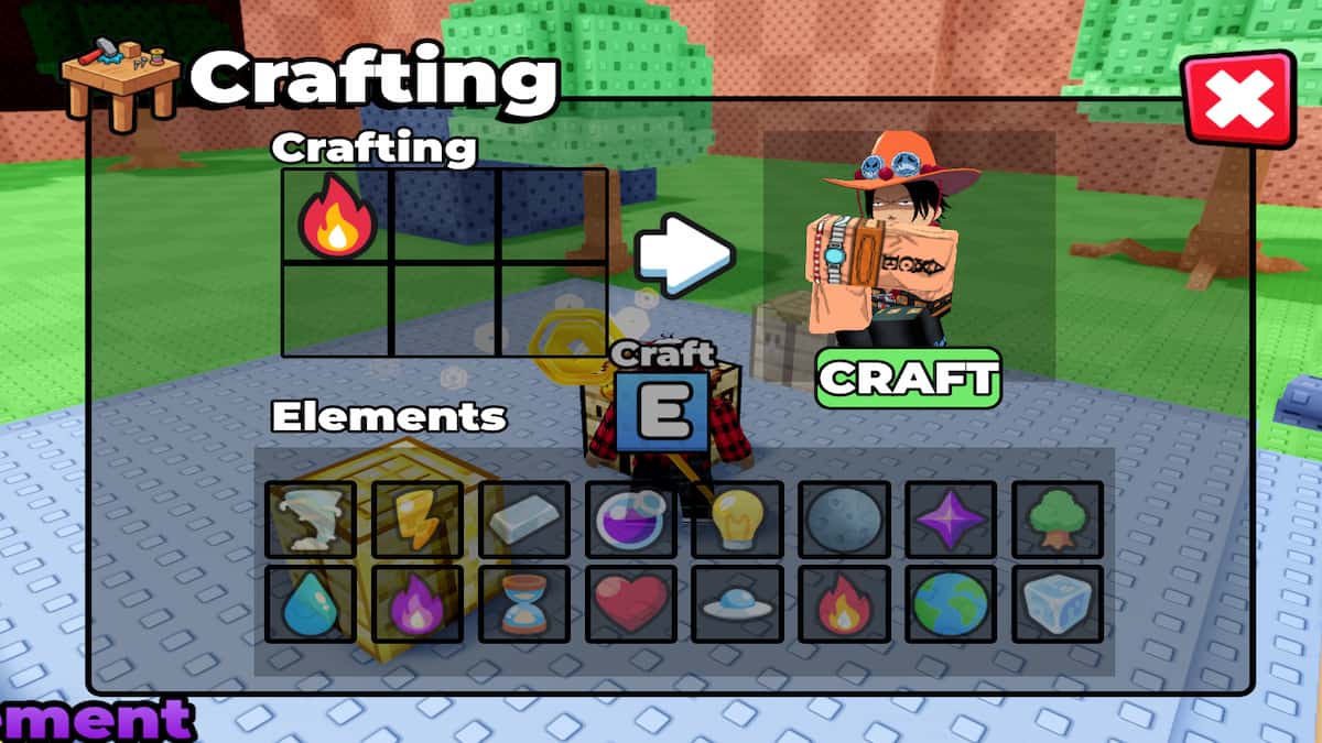 The Crafting Table in Craft Anime