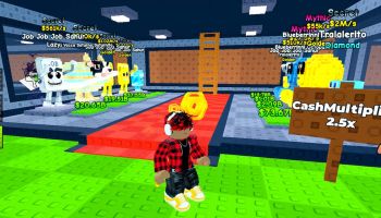 A player standing in front of his base