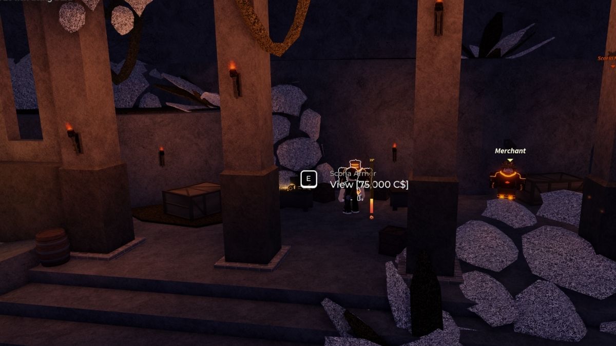 Scoria Armor Location