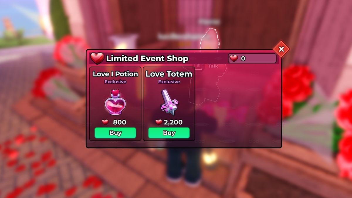 Valentine's Event Shop in Fish it