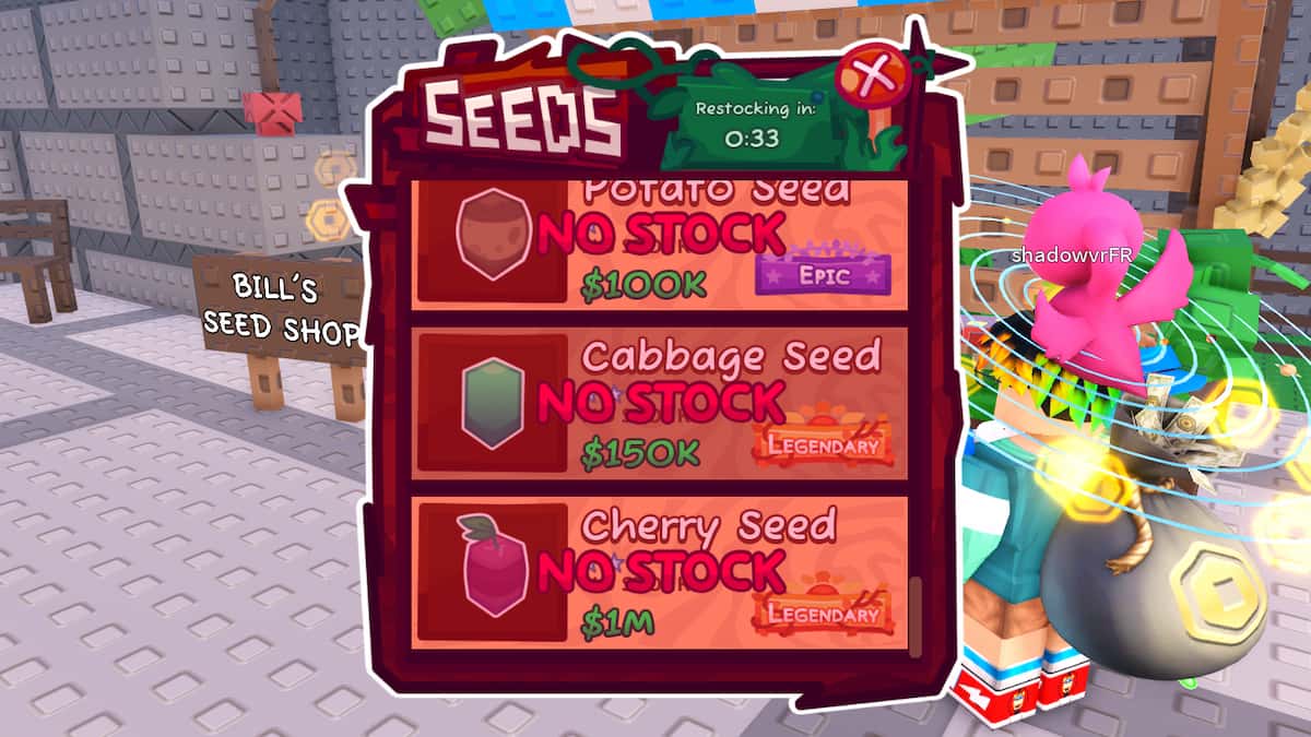 The Legendary Seeds in Garden Horizons